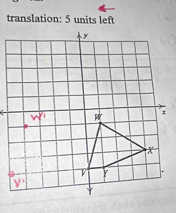 translation: 5 units left