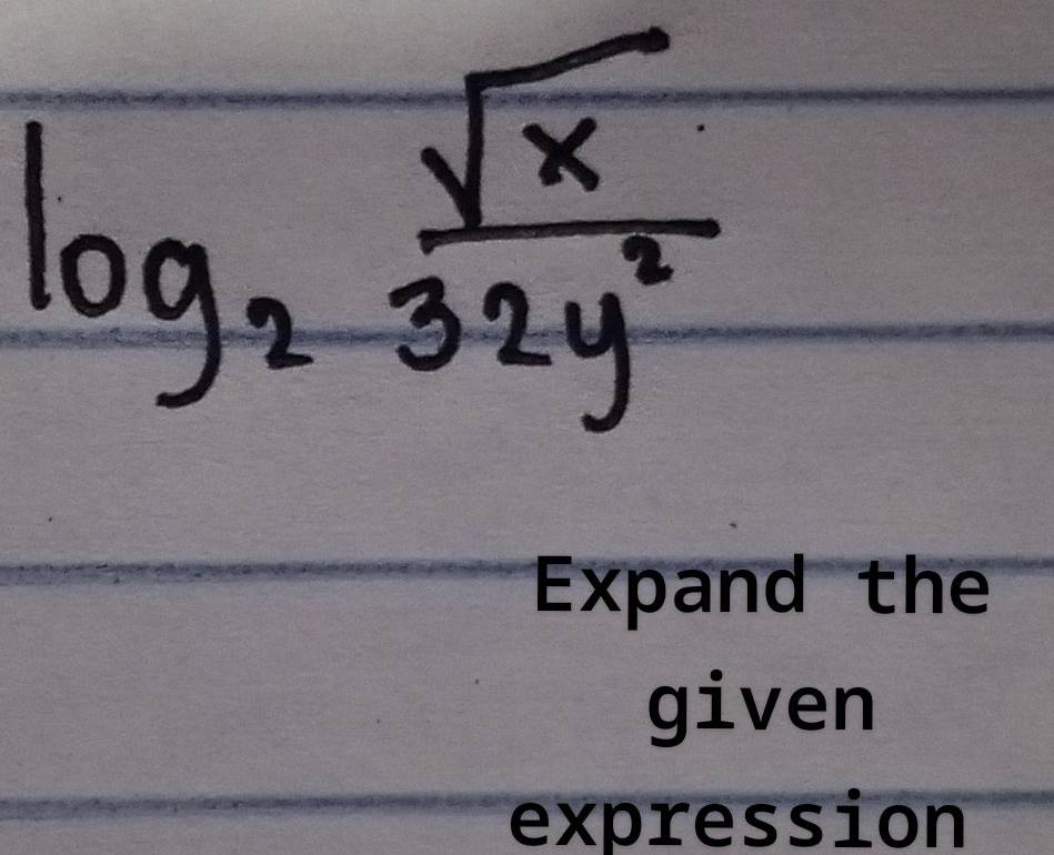 Expand the 
given 
expression