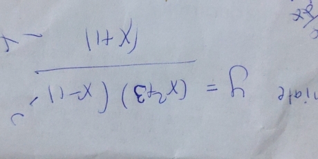 iate
∠ t y=frac (x^2+3)(x^2-1)^2(x+1)-4