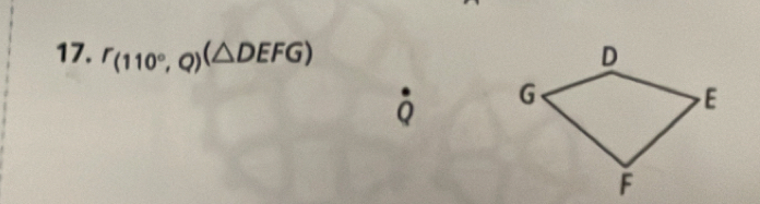 r_(110°,Q)(△ DEFG)