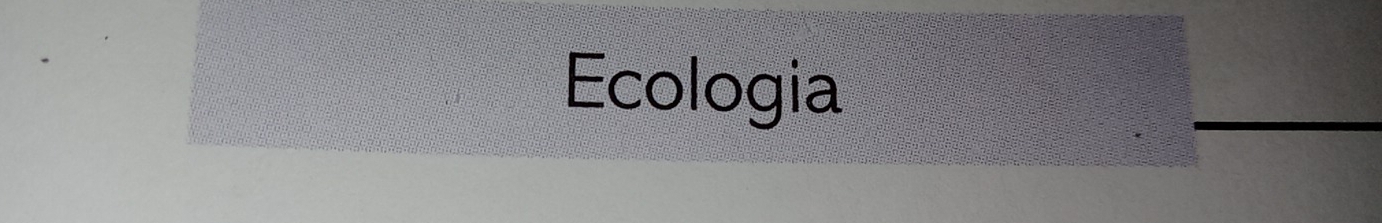 Ecologia