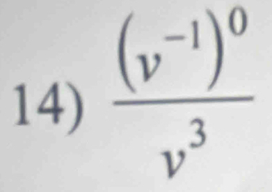 frac (v^(-1))^0v^3