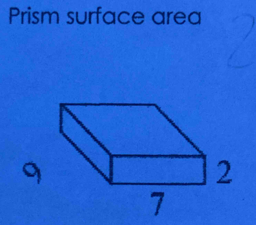 Prism surface area