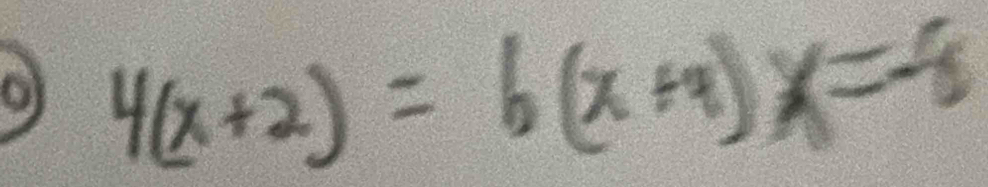 4(x+2)=6(x+4)x=-8