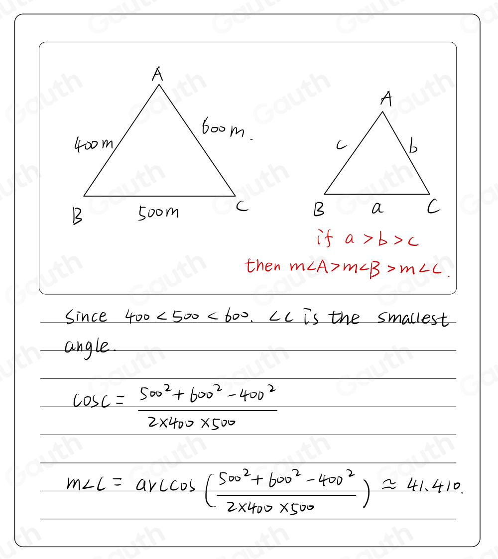 Solved: turn between the buoys? A marathon swim follows a triangular ...