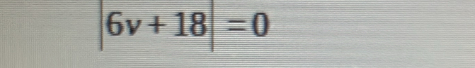 |6v+18|=0