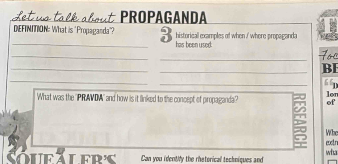 Solved: PROPAGANDA DEFINITION: What is 