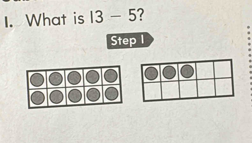 What is 13-5 ? 
Step I