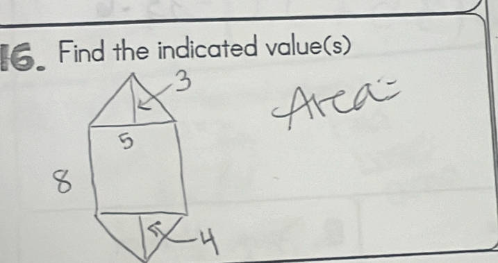 Find the indicated value(s)