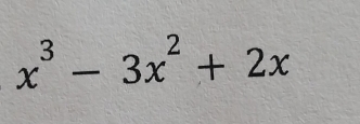 x^3-3x^2+2x