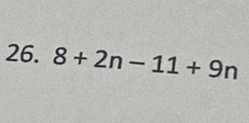 8+2n-11+9n