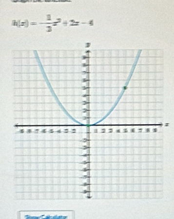 h(x)=- 1/3 x^2+2x-4