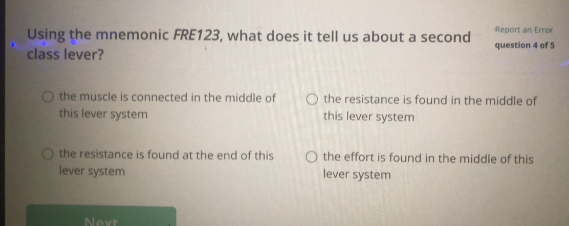 Solved: Using the mnemonic FRE123, what does it tell us about a second ...