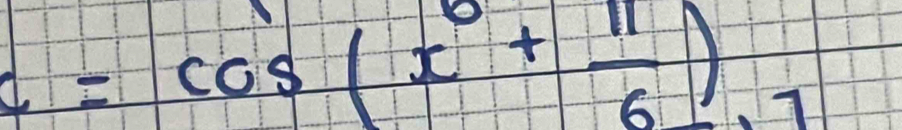 c=cos (x+ π /6 )