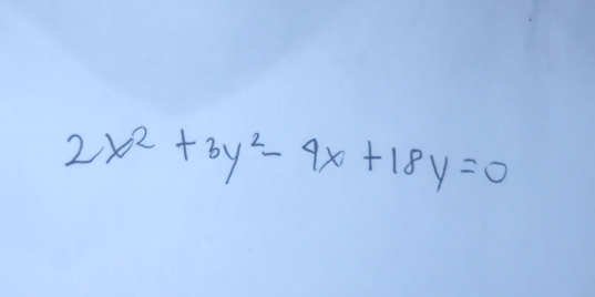 2x^2+3y^2-4x+18y=0