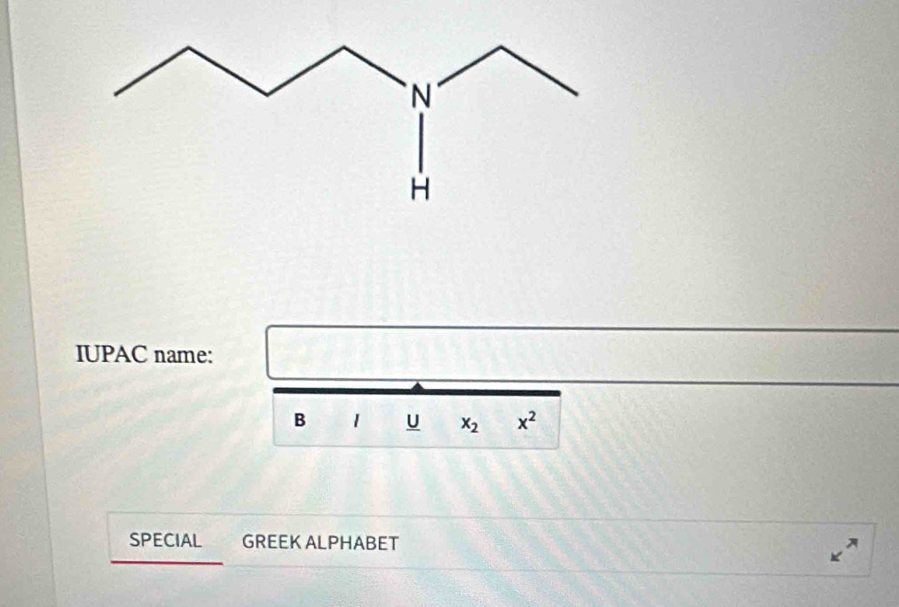 IUPAC name: 
B U x_2 x^2
SPECIAL GREEK ALPHABET