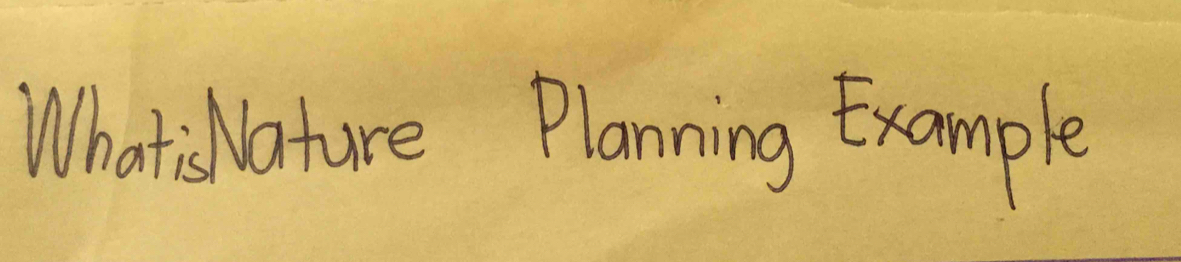 Whati Vature Planning Example