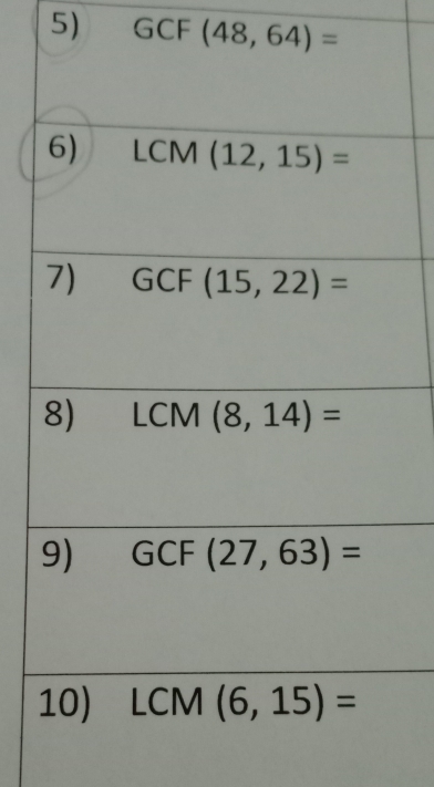 GCF^* (48,64)=