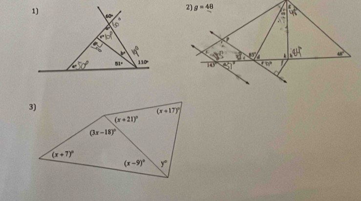 60^((circ)°
c
d
b^circ)
e° so 51° 110°