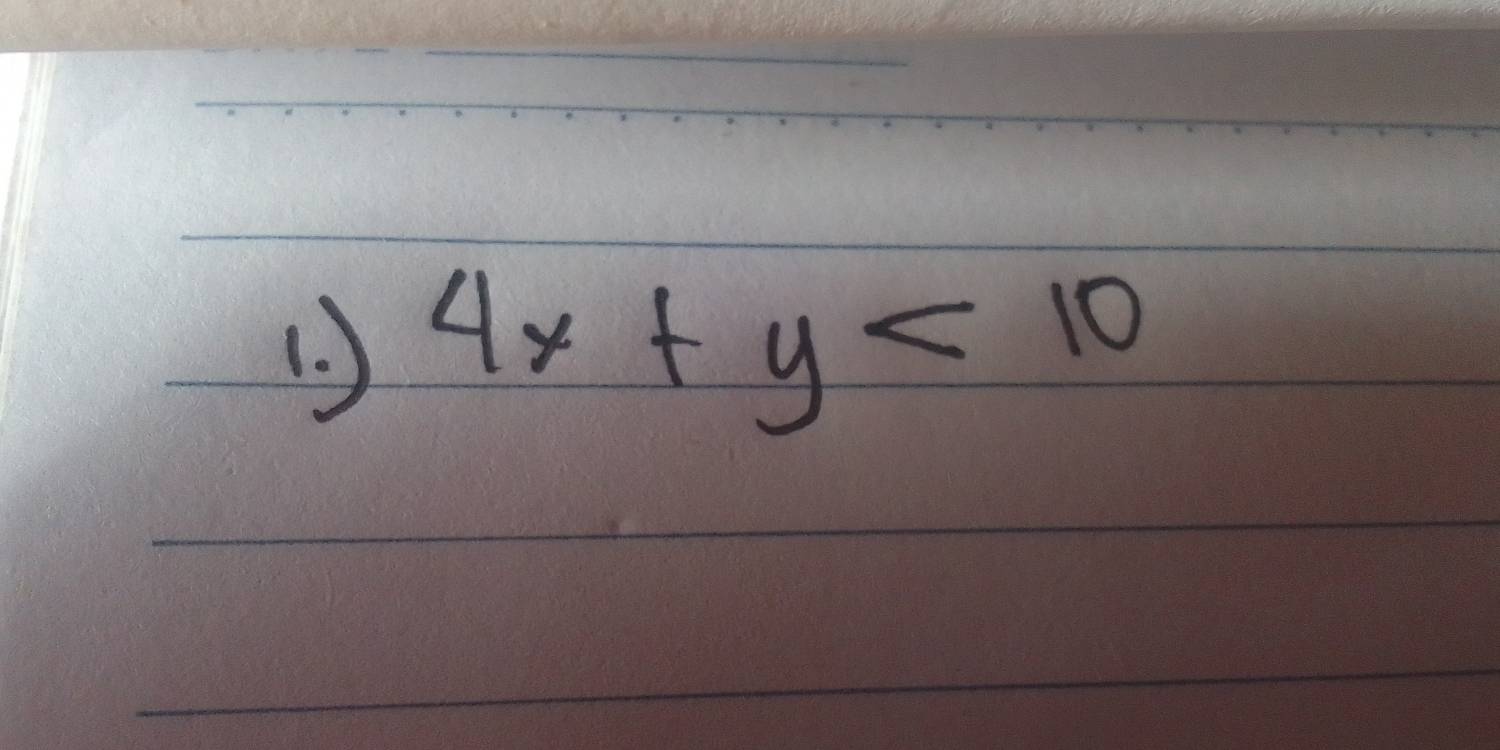 ) 4x+y<10</tex>