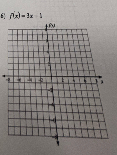 f(x)=3x-1
-