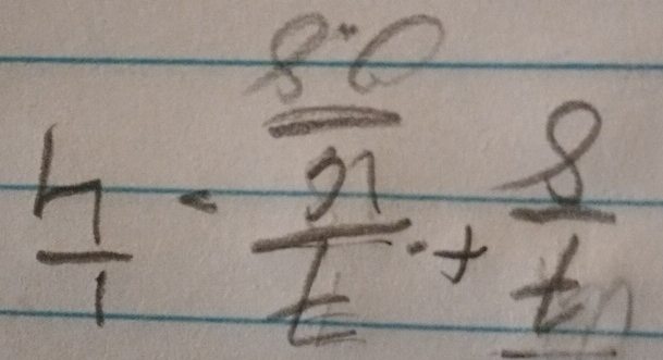  h/1 =frac  80/91  t/t + 8/t 
n:3