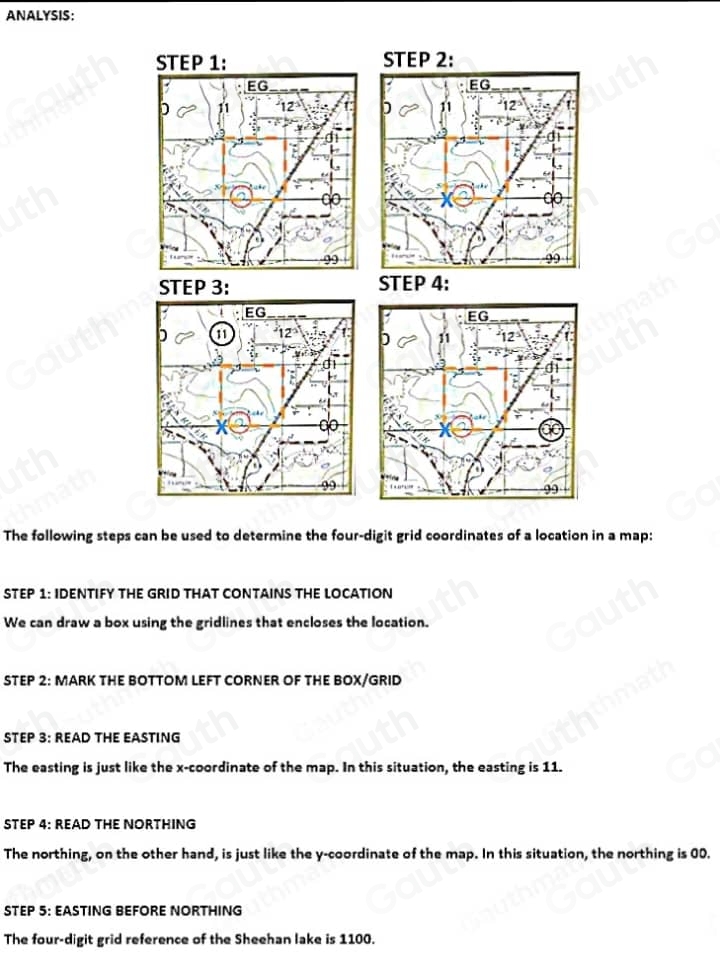 Solved: What are the four-digit grid coordinates for Sheehan Lake ...
