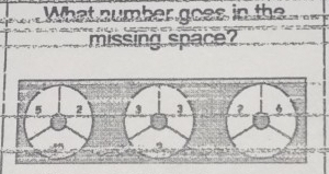 What number goes in the 
missing space?