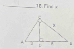 Find x