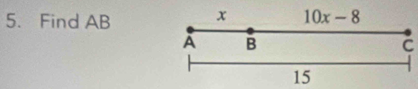 Find AB
C