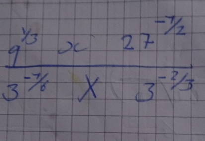 frac 9^(1/3)x27^(frac -7)23^(frac )3^(-7/3)