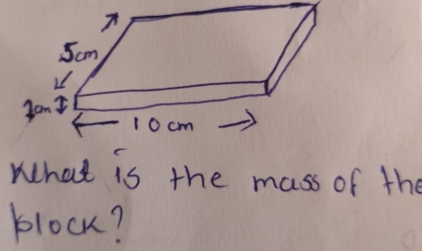 What is the mass of the 
block?