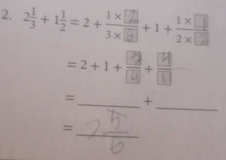 3+½=2++1+
=2+1++ □ 
_ 
_= 
+ 
_ 
_=