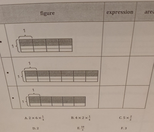 re
D. 2 E.  10/3  F. 3