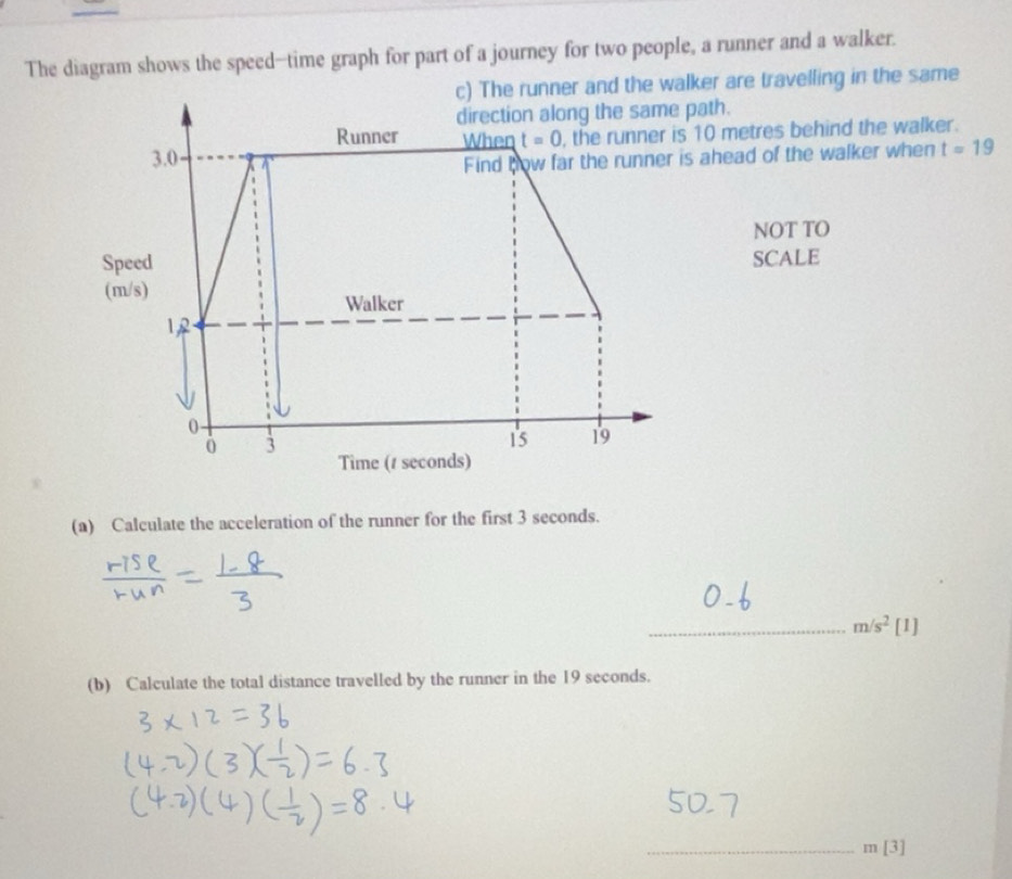 Selesai:The diagram shows the speed--time graph for part of a journey ...