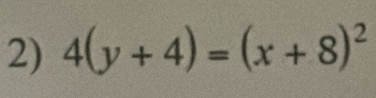 4(y+4)=(x+8)^2