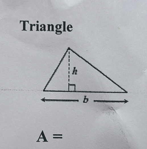 Triangle
A=