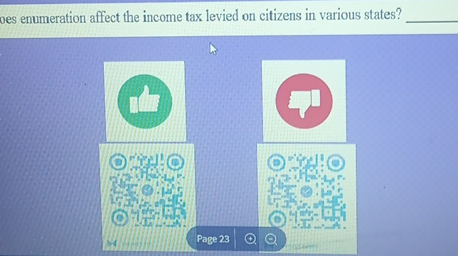 oes enumeration affect the income tax levied on citizens in various states?_ 
Page 23