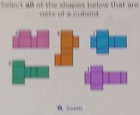 Solved: Select all of the shapes below that are nets of a cub ei . Q ...
