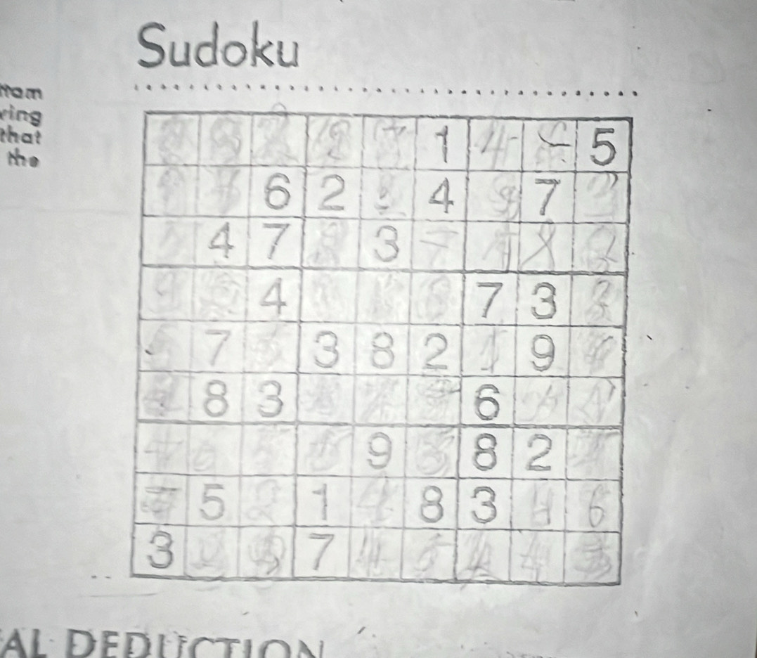 Sudoku 
Mo m 
ring 
that 
the 
Al Deduction