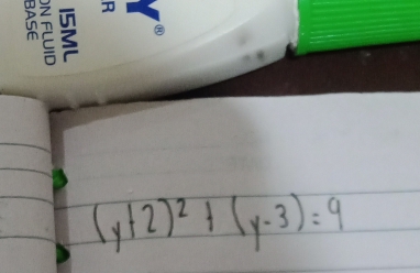 (y+2)^2+(y-3)=9