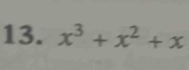 x^3+x^2+x