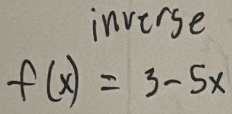 inverse
f(x)=3-5x