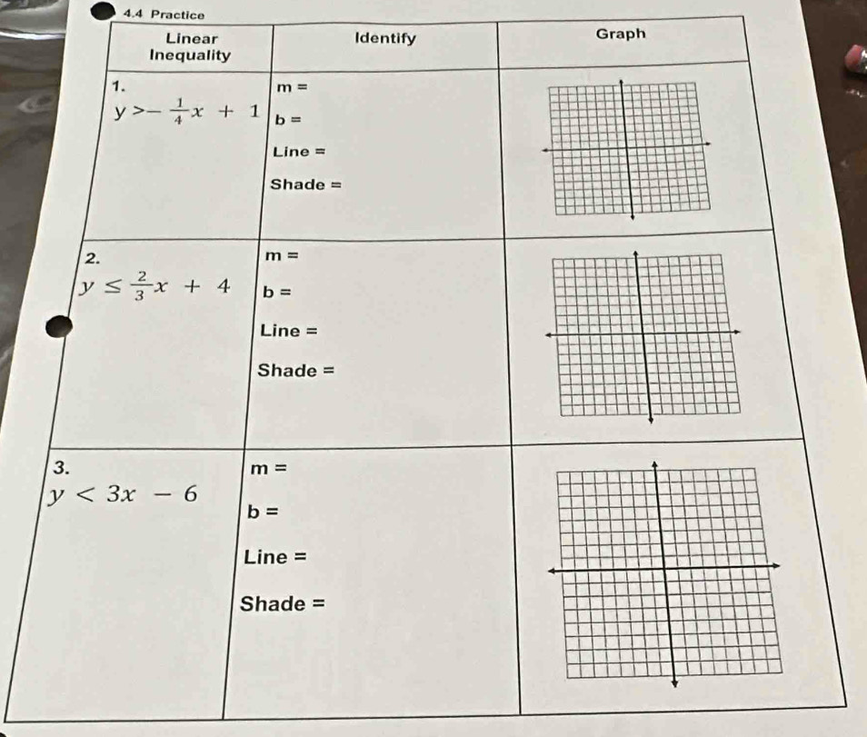 4.4 Practice
Li Graph