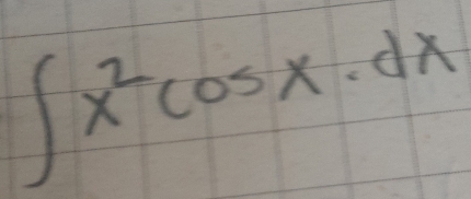 ∈t x^2cos x· dx