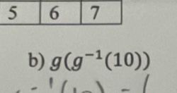 g(g^(-1)(10))