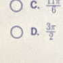 C.  11π /6 
D.  3π /2 