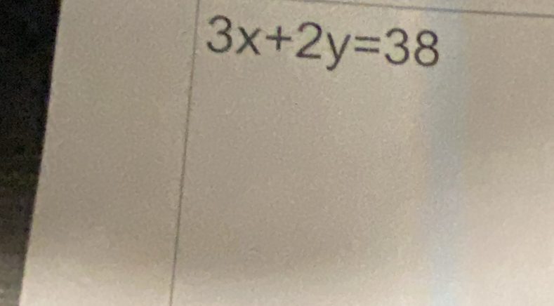 3x+2y=38