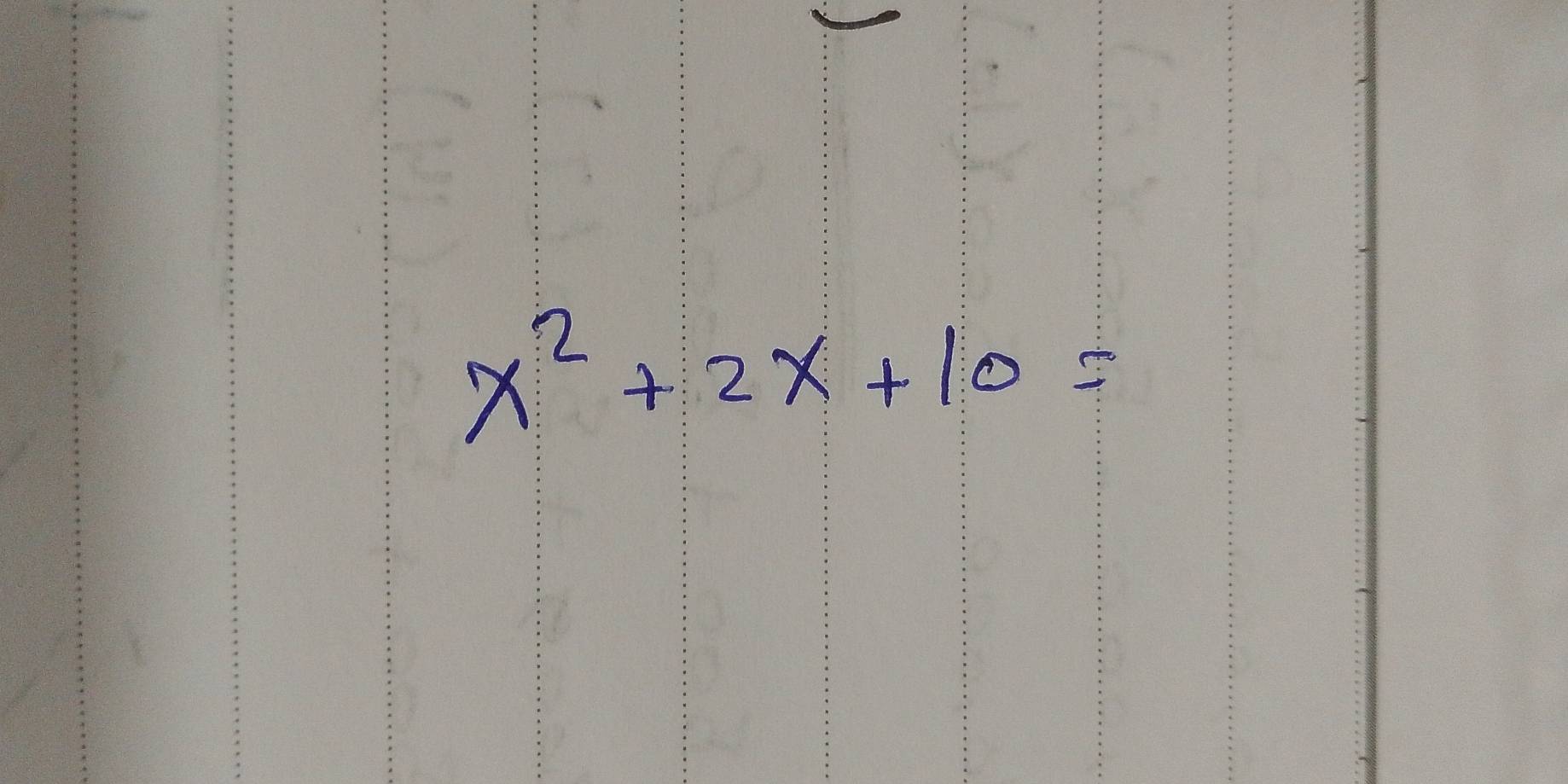 x^2+2x+10=