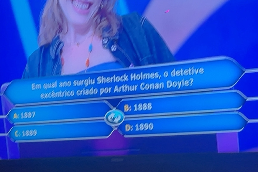 Resolvido:Em qual ano surgiu Sherlock Holmes, o detetive excêntrico ...
